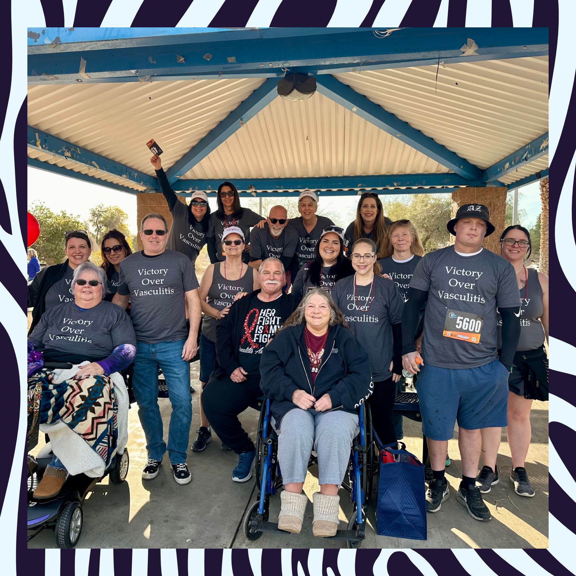 Megan Madison in group photo from Vasculitis Foundation event