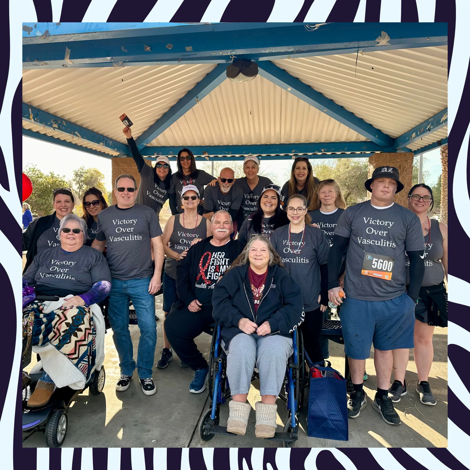 Megan Madison in group photo from Vasculitis Foundation event