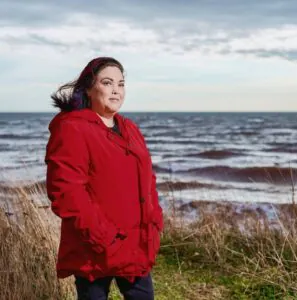 Christine MacFadyen pictured outside at the beach.