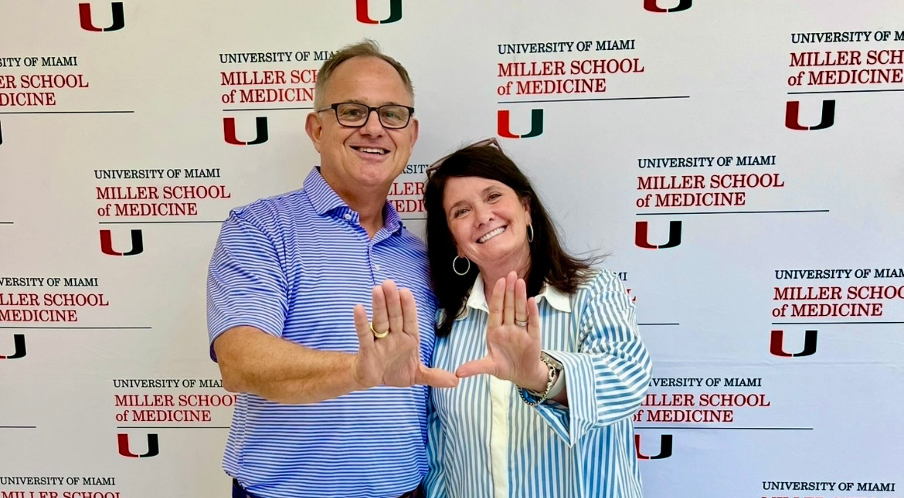 Regina pictured at the Miller School of Medicine at the University of Miami