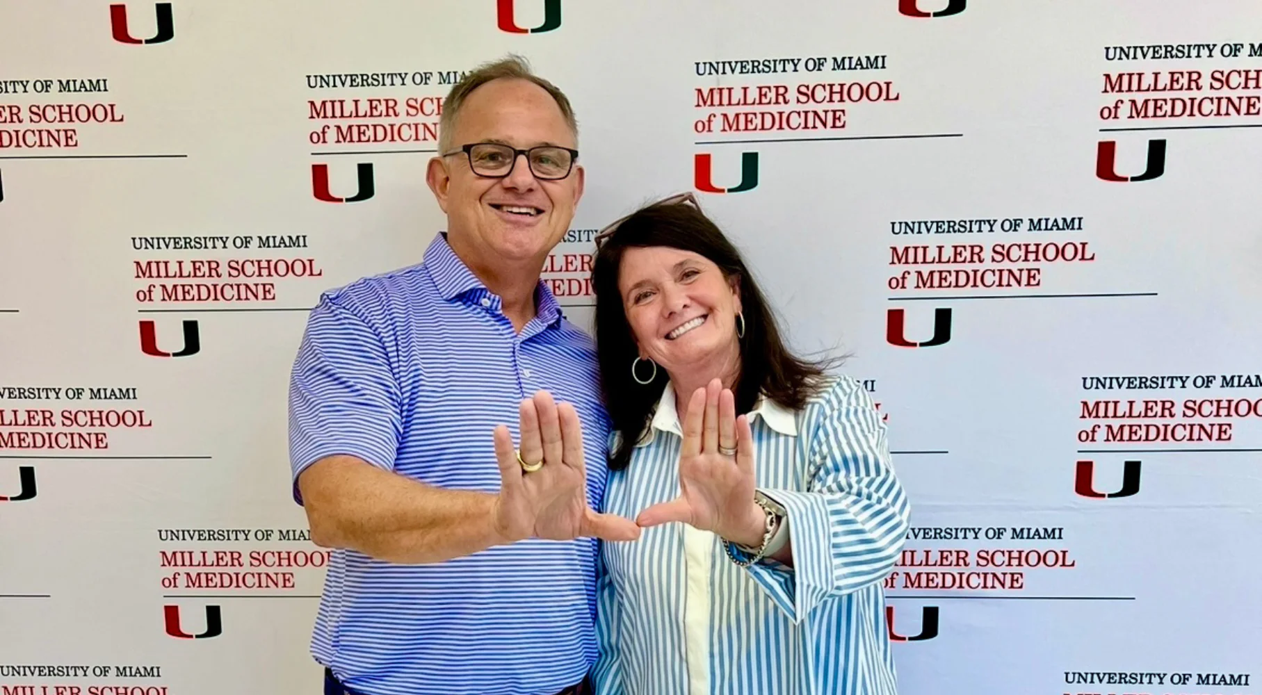 Regina pictured at the Miller School of Medicine at the University of Miami