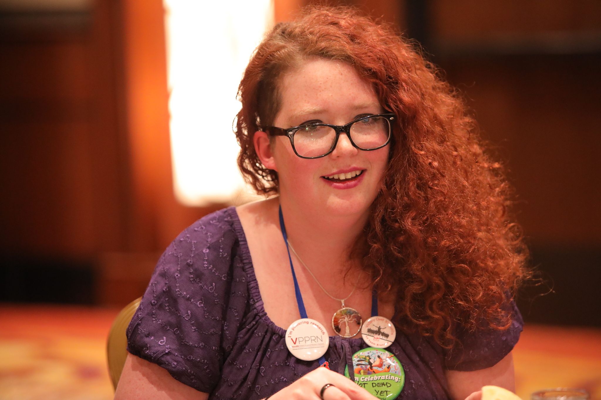 Photo of Meaghan Carpenter at a VF Symposium event