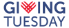 GivingTuesday logo with red heart and blue text.