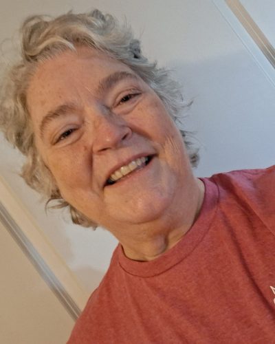 selfie of melody in a red tshirt